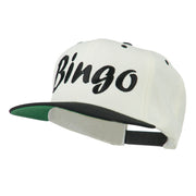 Bingo Embroidered Flat Bill Cap