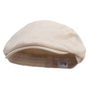 Home Garden Embroidered Men's Linen Ivy Cap - Khaki S-M