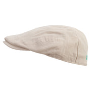 Home Garden Embroidered Men's Linen Ivy Cap - Khaki S-M