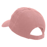 Colorful Yes Logo Embroidered Garment Washed Cotton Twill Cap - Soft-Pink OSFM