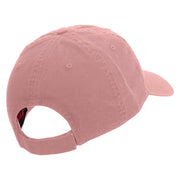 Colorful Yes Logo Embroidered Garment Washed Cotton Twill Cap - Soft-Pink OSFM