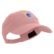 Colorful Yes Logo Embroidered Garment Washed Cotton Twill Cap - Soft-Pink OSFM