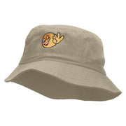 Ok Emoji Embroidered Bucket Hat - Natural OSFM