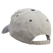 Chirstmas Golden Deer Embroidered Pigment Dyed Wash Cap - Beige-Black OSFM