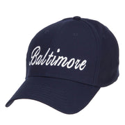 City of Baltimore Embroidered Cotton Cap