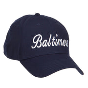 City of Baltimore Embroidered Cotton Cap