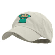 Green Top Hat Low Profile Washed Cap - White OSFM