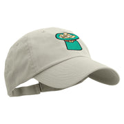 Green Top Hat Low Profile Washed Cap - White OSFM