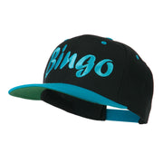 Bingo Embroidered Flat Bill Cap