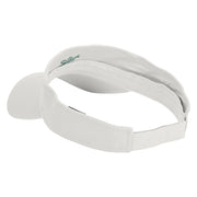 Christmas Angel Embroidered Cotton Twill Sun Visor - White OSFM