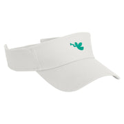 Christmas Angel Embroidered Cotton Twill Sun Visor - White OSFM