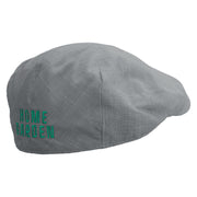 Home Garden Embroidered Men's Linen Ivy Cap - Slate S-M