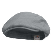 Home Garden Embroidered Men's Linen Ivy Cap - Slate S-M