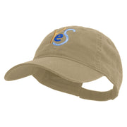 Colorful Yes Logo Embroidered Garment Washed Cotton Twill Cap - Khaki OSFM