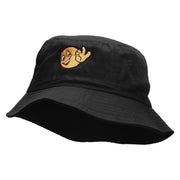 Ok Emoji Embroidered Bucket Hat - Black OSFM