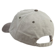 Chirstmas Golden Deer Embroidered Pigment Dyed Wash Cap - Beige-Brown OSFM