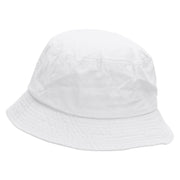 Fishing on Boat Unisex Multipurpose Crushable Cotton Twill Bucket Hat - White