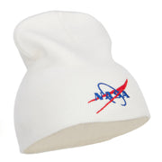 NASA Logo Embroidered Short Beanie