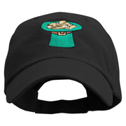 Green Top Hat Low Profile Washed Cap - Black OSFM