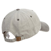 US Space Rocket Force Embroidered Pigment Dyed Wash Cap - Beige-Brown OSFM