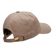 Striking Bowling Pins Embroidered Unstructured Cotton Twill Washed Cap - Khaki OSFM