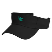 Christmas Angel Embroidered Cotton Twill Sun Visor - Black OSFM