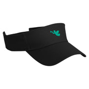 Christmas Angel Embroidered Cotton Twill Sun Visor - Black OSFM