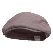 Home Garden Embroidered Men's Linen Ivy Cap - Charcoal S-M