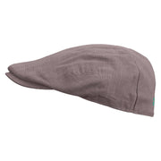 Home Garden Embroidered Men's Linen Ivy Cap - Charcoal S-M