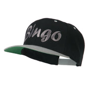 Bingo Embroidered Flat Bill Cap