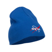 NASA Logo Embroidered Short Beanie