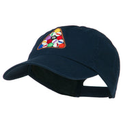 Balls Pool Rack Embroidered Low Profile Washed Cap