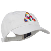 Balls Pool Rack Embroidered Low Profile Washed Cap