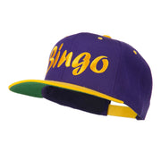 Bingo Embroidered Flat Bill Cap