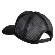 U.S. Marine Corps Semper Fi Black Patched Solid Cotton Twill Mesh Prostyle Cap - Black OSFM