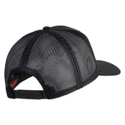 U.S. Marine Corps Semper Fi Black Patched Solid Cotton Twill Mesh Prostyle Cap - Black OSFM