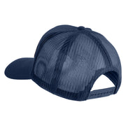 U.S. Marine Corps Semper Fi Black Patched Solid Cotton Twill Mesh Prostyle Cap - Navy OSFM