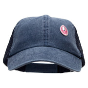 Mirrored Teardrop Patched Washed Trucker Cap