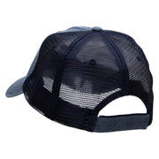 Mirrored Teardrop Patched Washed Trucker Cap