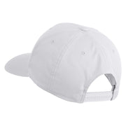Scuba Hair Don't Care Patched Retro Cotton Blend Snapback Cap - White OSFM