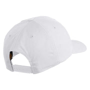 Scuba Hair Don't Care Patched Retro Cotton Blend Snapback Cap - White OSFM
