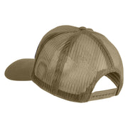U.S. Marine Corps Semper Fi Black Patched Solid Cotton Twill Mesh Prostyle Cap - Khaki OSFM