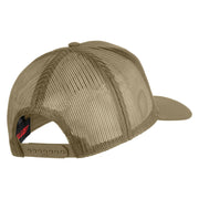 U.S. Marine Corps Semper Fi Black Patched Solid Cotton Twill Mesh Prostyle Cap - Khaki OSFM
