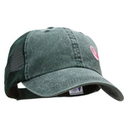 Mirrored Teardrop Patched Washed Trucker Cap