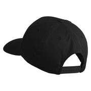 Scuba Hair Don't Care Patched Retro Cotton Blend Snapback Cap - Black OSFM