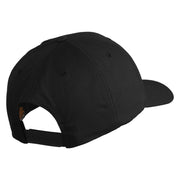 Scuba Hair Don't Care Patched Retro Cotton Blend Snapback Cap - Black OSFM