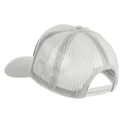 U.S. Marine Corps Semper Fi Black Patched Solid Cotton Twill Mesh Prostyle Cap - White OSFM