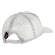 U.S. Marine Corps Semper Fi Black Patched Solid Cotton Twill Mesh Prostyle Cap - White OSFM