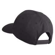 Scuba Hair Don't Care Patched Retro Cotton Blend Snapback Cap - Charcoal OSFM