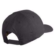 Scuba Hair Don't Care Patched Retro Cotton Blend Snapback Cap - Charcoal OSFM